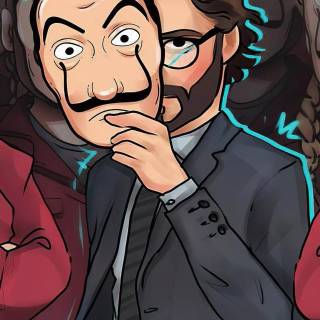 Money Heist anime wallpaper