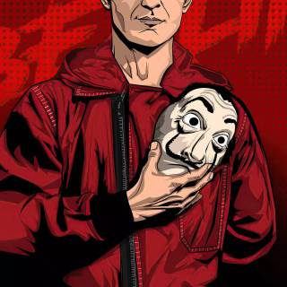 Money Heist anime wallpaper