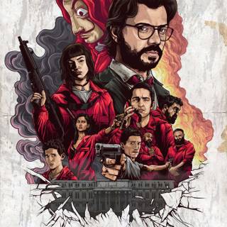 Money Heist anime wallpaper