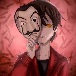 Money Heist anime wallpaper