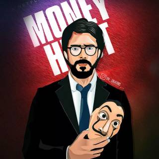 Money Heist anime wallpaper