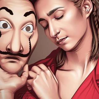 Money Heist anime wallpaper