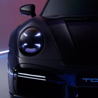 Black Porsche 911 wallpaper