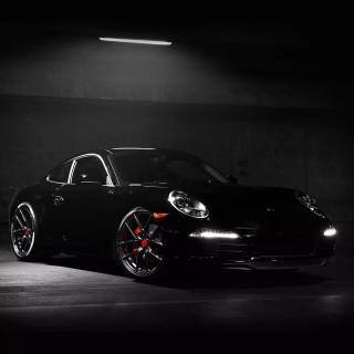 Black Porsche 911 wallpaper