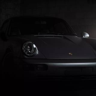 Black Porsche 911 wallpaper
