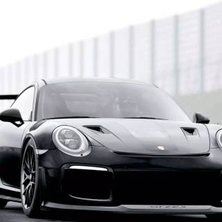 Black Porsche 911 wallpaper