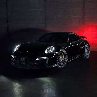 Black Porsche 911 wallpaper