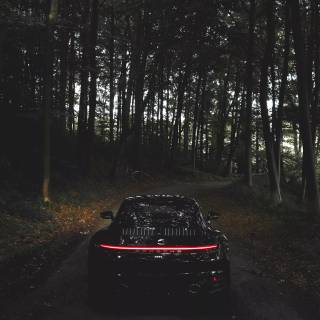 Black Porsche 911 wallpaper