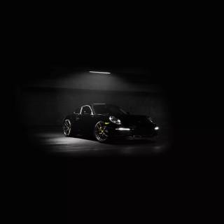 Black Porsche 911 wallpaper