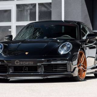 Black Porsche 911 wallpaper