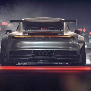 Black Porsche 911 wallpaper