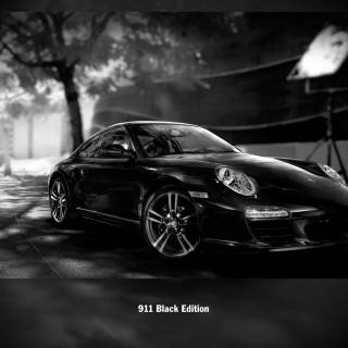 Black Porsche 911 wallpaper