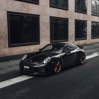 Black Porsche 911 wallpaper