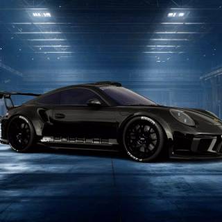Black Porsche 911 wallpaper