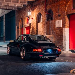 Black Porsche 911 wallpaper