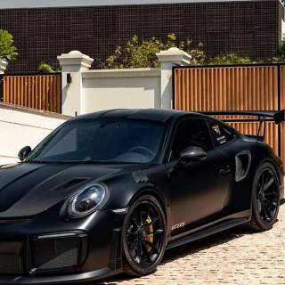 Black Porsche 911 wallpaper