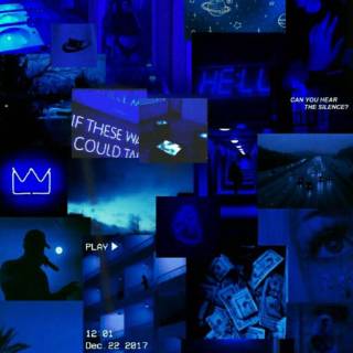 Black and light blue wallpaper