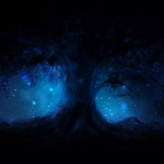 Black and light blue wallpaper