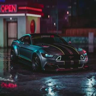 Mustang modified wallpaper