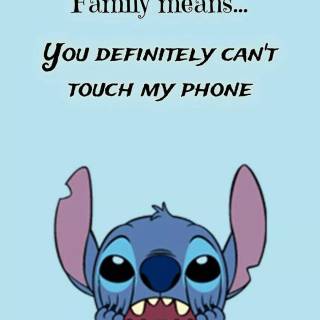 Stitch funny wallpaper