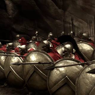 Ancient Greek shields wallpaper