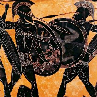 Ancient Greek shields wallpaper