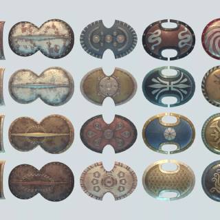 Ancient Greek shields wallpaper