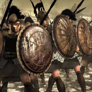 Ancient Greek shields wallpaper