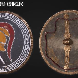 Ancient Greek shields wallpaper