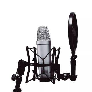 Vintage microphone wallpaper