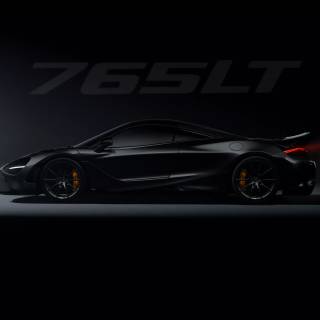 McLaren 765LT black wallpaper
