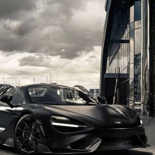 McLaren 765LT black wallpaper