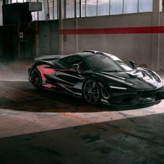 McLaren 765LT black wallpaper