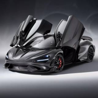 McLaren 765LT black wallpaper