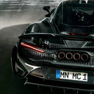 McLaren 765LT black wallpaper
