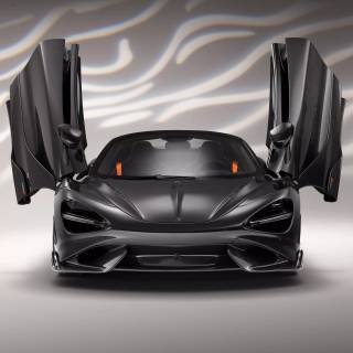 McLaren 765LT black wallpaper