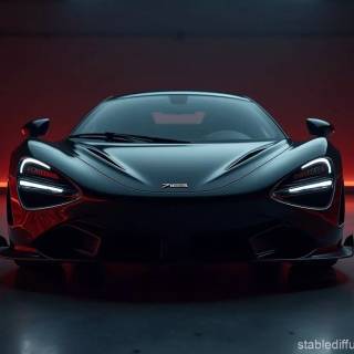McLaren 765LT black wallpaper