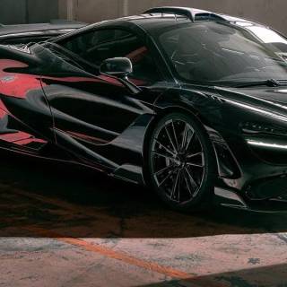 McLaren 765LT black wallpaper