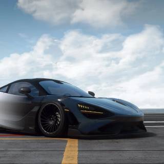 McLaren 765LT black wallpaper