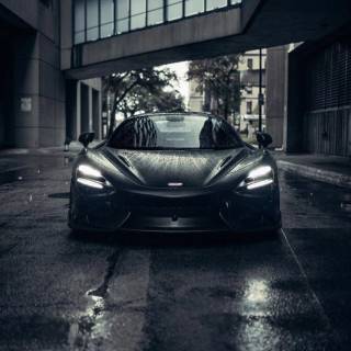 McLaren 765LT black wallpaper