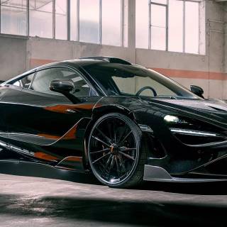 McLaren 765LT black wallpaper