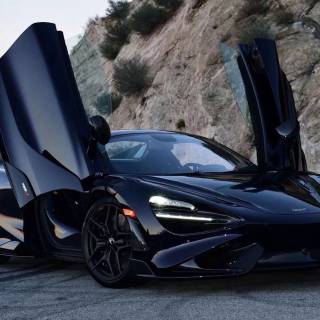 McLaren 765LT black wallpaper