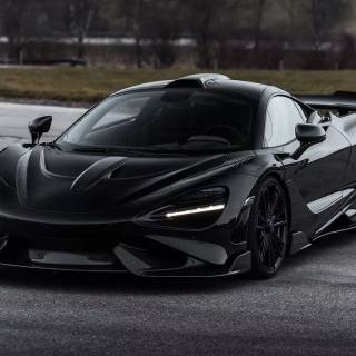 McLaren 765LT black wallpaper