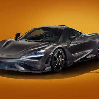 McLaren 765LT black wallpaper