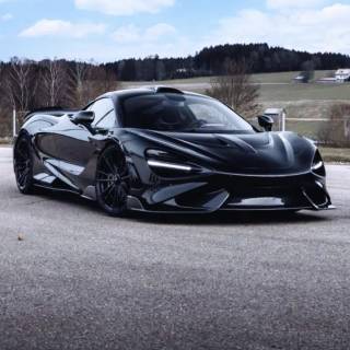 McLaren 765LT black wallpaper