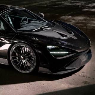 McLaren 765LT black wallpaper