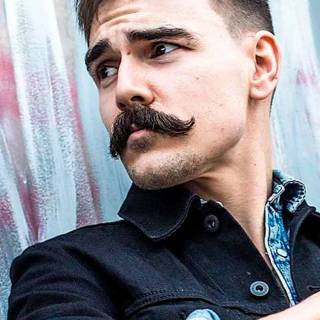 Funny guys face wallpaper