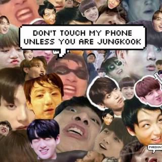 Funny guys face wallpaper