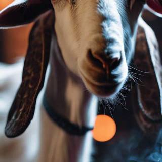 Goat smoking wallpaper