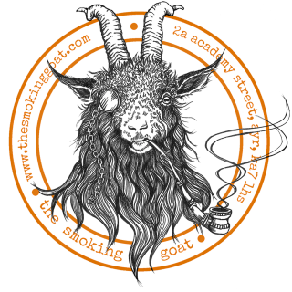 Goat smoking wallpaper